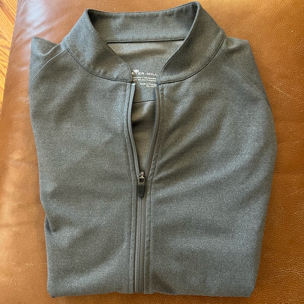 Peter Millar Performance Zip Bomber Jacket with UPF sun protection. Size M, NWOT